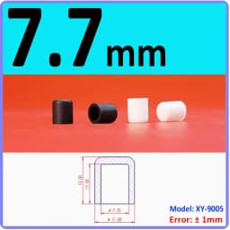 3mm-60.5mm Black/White Silicon Rubber Caps Blanking End Cover Protectors For Round Pipe/Furniture