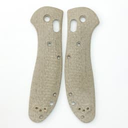 1pair Micarta Blade Handle Patch for BM 550 / 551 Knife Folding with Support Shaft Screw Knife Patch Material DIY Accessories