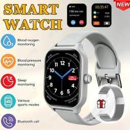 New Smart Watch 2.01 Inch HD Display Answer Make Call Message Preview Sport Modes DIY Dial Weather Forecast For Men Women HT30