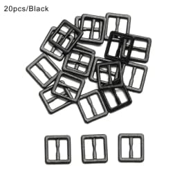 Newest 20Pcs Tri-glide Mini Buttons Metal Belt Buckle Doll Clothes Buttons Shoes Buckle For Blyth Doll Bags Clothing Accessory
