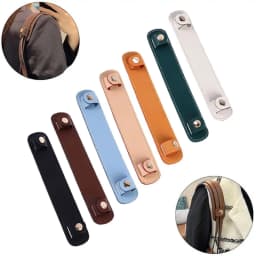 PU Leather Bag Strap Decompression Pads Portable Pressure Relief Wide Bag Handle Fixing Clip Snap Anti-slip Shopping