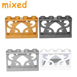 City Accessories Building Block MOC Part Fence Railing Stair Barrier Ladder Guard Bar Castle Garden Farm Assemble Brick 19121