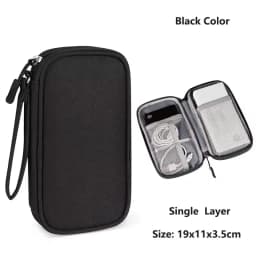 Travel Cable Bag Portable Digital Storage Pouch Charger Data Cable USB Bag Organizer Waterproof Electronic Accessory Storage Bag