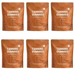 Tanning Gummies for Women, Sunless Bronzing Glow Support, Vegan Sugar-Free, Non-GMO, Astaxanthin & Lycopene, 60 Count