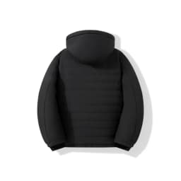 Men's Thickened Winter Fleece Jacket with Hood Lined Warm Casual Outerwear for Middle-Aged Men