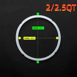 Electric Pressure Cooker/Instant Pot Silicone Sealing Ring, 3QT, 5QT, 6QT, 8QT, Pressure Cooker Gasket, Replace Rubber Seal
