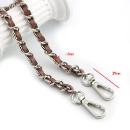 120cm Long PU Leather Bag Strap For Crossbody Handbags Shoulder Bag Strap Replacement Accessories 0.8cm Wide Bag Chain
