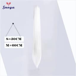 Snoya 60cm/30cm Synthetic Versatile Long Straight Claw Clip Ponytail Extensions for Ancient Costume Design Red Purple Pink Blue