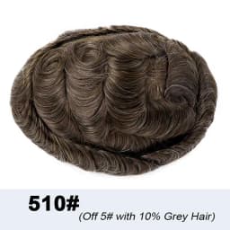 0.03 Ultra Thin Skin Toupee Undetectable Men's Capillary Prosthesis Realistic Wig Man Human Hair Microskin Hair System For Man