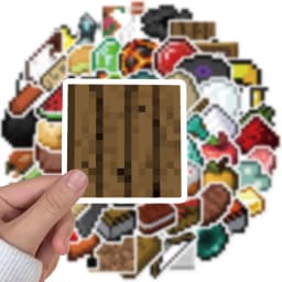 70/140PCS Pixel Wind Material Stickers Creative Personalized Decoration DIY Notebook Line Luggage box stickers
