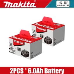 100% Original Makita Battery, 6.0Ah Rechargeable Battery 18V, Replacing Makita BL1830B L1840B L1850B L1860B, Power Tool Battery