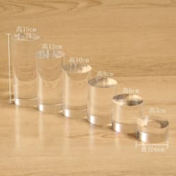 Clear Acrylic Column Sheet Stamping Block Cosmetics Display Stand Photography Props Ornaments Rings Jewelry Holder Perfume Riser