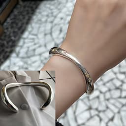 New 925 Sterling Silver Metallic Belt Vintage Punk Bracelet Bangle For Woman Girl Fashion Jewelry Gift Dropship Wholesale