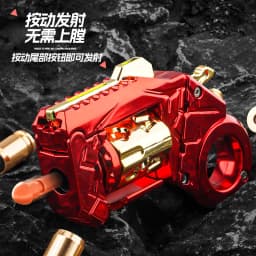 Mini Metal Multi Playability Ratchet Flip Antistress Toy Gun Ejection Shell EDC Stress Relief Fidget Spinner Fidgeting Toys Gift