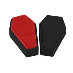 Velvets Jewelry Storage Box Coffin Shape Ring Necklace Earring Box Display Cases Desktop Decoration Jewelry Organizer
