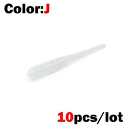 OUTKIT New Soft Lure 10pcs Silicone Bait 35mm 0.3g Straight Tail Pin Swimbait Wobblers Worm bass Carp Rockfishing Fishing Tackle