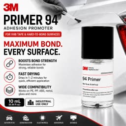 Original 3M Primer 94 Adhesion Promoter 10ml Repack High Adhesion Surface Treatment for Car Wrap Tape Plastic Metal