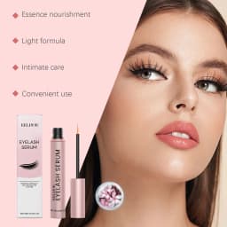 Premium Eyelash Serum and Brow Enhancer Multi-Peptide Lash Serum for Thicker Longer Fuller Lashes Eyebrows Prostaglandin-Free