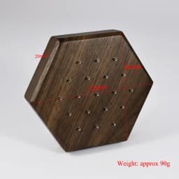 Solid Wood Labret Dermal Anchor Body Piercing Jewelry Top Display Seller Cases Display Tool with Screw Thread