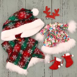 Outfits For ICY DBS Blyth Doll Christmas Clothes Santa Claus Dress Xmas Elk Suit 1/6 BJD Azone S Anime Girl