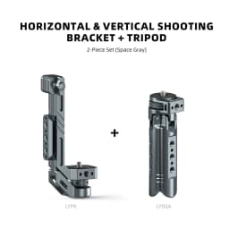 LEAPLIGHT Aluminum Mini Tripod for DJI Osmo Pocket 3/4/4P/360LunaUltra Camera Tripod Handheld Grip w 360° BallHead+Phone Stand