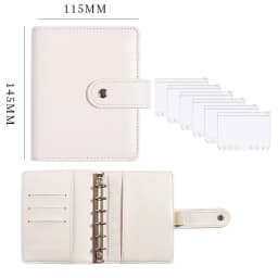 2023 New A7 Budget Binder Cash Envelopes for Money Saving Organizer with Zipper Pockets, Budget Sheets and Self-adhesive Labels