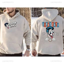 2025 New Hoodies Stray Cat Brian Setzer Lee Rocker Slim Jim Phantom Men Retro Aesthetic Hoodie Funny Tops Men's Clothing