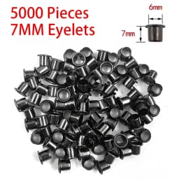 500 Pieces Eyelets for DIY Kydex Sheath Making 7mm Rivet Hand Tool Parts 6x6mm 7x6mm