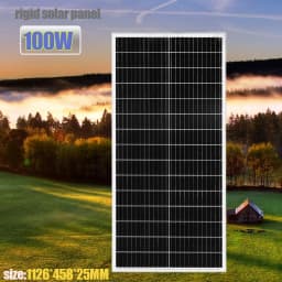 BOGUANG Rigid Solar Panel Glass Solar Cell Power 100W | 120W | 150W Charger for 12V Battery Home Car RV Yachts Golf Carts Etc.