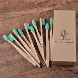 10Pcs Bamboo Toothbrush Eco Friendly Wooden Tooth Brush BPA Free Soft Bristle Tip Charcoal Adults Oral Care Toothbrushes