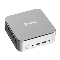 SOYO S4 PLUS Mini PC AMD Ryzen 7 H255 LPDDR5 24GB RAM 512GB PCIe3.0 NVMe SSD WiFi6 BT5.2 8K HD Display Output DIY Gaming Desktop Computer Compact Small Host for Home Office Entertainment Business Use