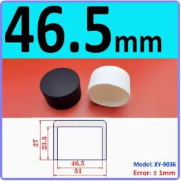 White Silicone Rubber Round End Cap Dust Seal Blanking End Stopper Protection Cover For Pipe Tube Furniture Pads 3mm-68.5mm