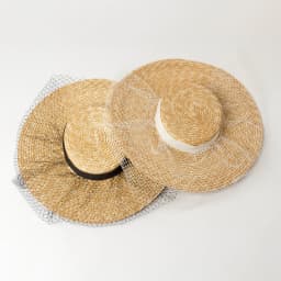Short Height Women Straw Hat with Black Ribbons Mini Top Straw Headwear with Clips Craft Making Fascinator Millinery Headbands