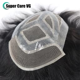 6*8/ 6*9/ 7*10/8*10 Lace With PU Toupee Men Breathable French Lace Front Men's Wig Human Hair Toupee Men's Replacement Systems