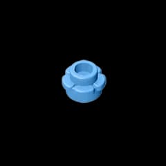 Gobricks GDS-1436 Plate, Round 1 x 1 with Flower Edge (5 Petals) compatible with lego 24866 pieces of children's DIY