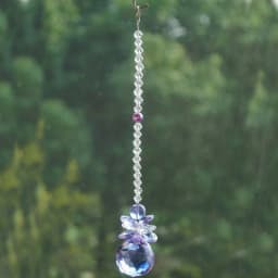 1PCS 20mm Clear Crystal Ball Prism Suncatcher Rainbow Pendants Maker, Hanging Crystals Prisms for Curtain Home Garden Decoration