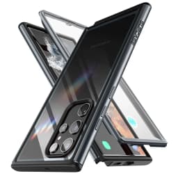 SUPCASE For Samsung Galaxy S22 Ultra Case 6.8 inch (2022) UB Edge Pro Slim Frame Clear Back Case with Built-in Screen Protector