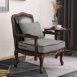European and American solid wood retro sofa chair single leisure coffee shop to negotiate tiger chair bed and breakfast