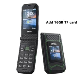UNIWA X29 Flip Mobile Phone Big Push-Button Clamshell Cellphone Senior Dual Sim Support MP3 MP4 2.1BT Russian Keyboard Phone