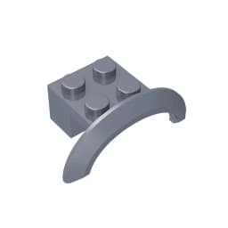 Gobricks 10Pcs MOC Parts 98282 28579 Wheel Arch Mudguard 4 x 2 1/2 x 1 Compatible Bricks Assmble Building Blocks Particle Toy
