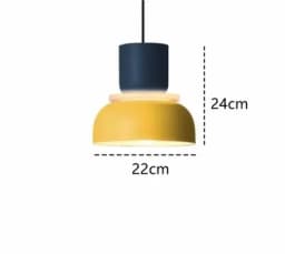 Modern Macaron Led Pendant Lamp Colorful Hanging Suspension Study Dining room Bedside Bedroom Chandelier Lighting lamp shades