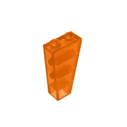 Gobricks GDS-864 Slope, Inverted 75 2 x 1 x 3 compatible with lego 2449 children's DIY Educational Building Blocks Technical
