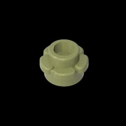 Gobricks GDS-1436 Plate, Round 1 x 1 with Flower Edge (5 Petals) compatible with lego 24866 pieces of children's DIY