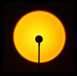 USB Sunset Projection Lamp Rainbow Atmosphere Night Light Sunset Light for Photography Selfie Coffee Store Live Wall Decoration