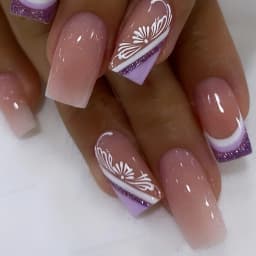 ARTAUG 24PCS Short Press On Nails Square Pink High Saturation Nails Press On Nails Summer Nails Fingertip French Trim