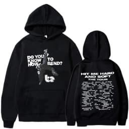 Hit Me Hard and Soft Do You Know To How Bend Red Hoodies Men's Women Fashion Hooded Sweatshirts Oversized Long Sleeve Pullovers