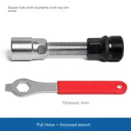 Bicycle Crank Arm Removal Tool Bike Crank Puller Pedal Wrench Multi-Function Crankset Pedal Crank Pull Bolt Remover Repair Tool