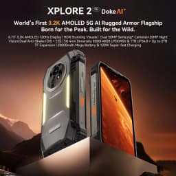Blackview XPLORE 2 Rugged Phone 12GB+1TB 6.73” 3.2K AMOLED Display Dimensity 8300 Android 15 20000mAh 120W NFC 5G Smartphone