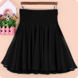 Summer Polka Dot Chiffon Short Skirt Women's High Waist A-Line Half-length Puffy Skirt Anti-Light Large Size Commute Style