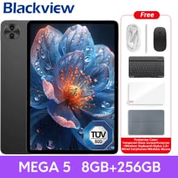 【World premiere】Blackview MEGA 5 AI Tablet 12.2" 2.4K 120Hz Display 12GB 256GB 10000mAh 55W Charging 4G Android 16 PC Pad